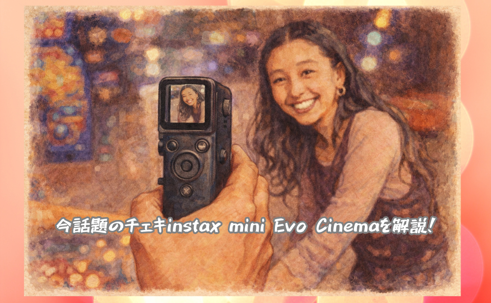 今話題のチェキinstax mini Evo Cinemaを解説！